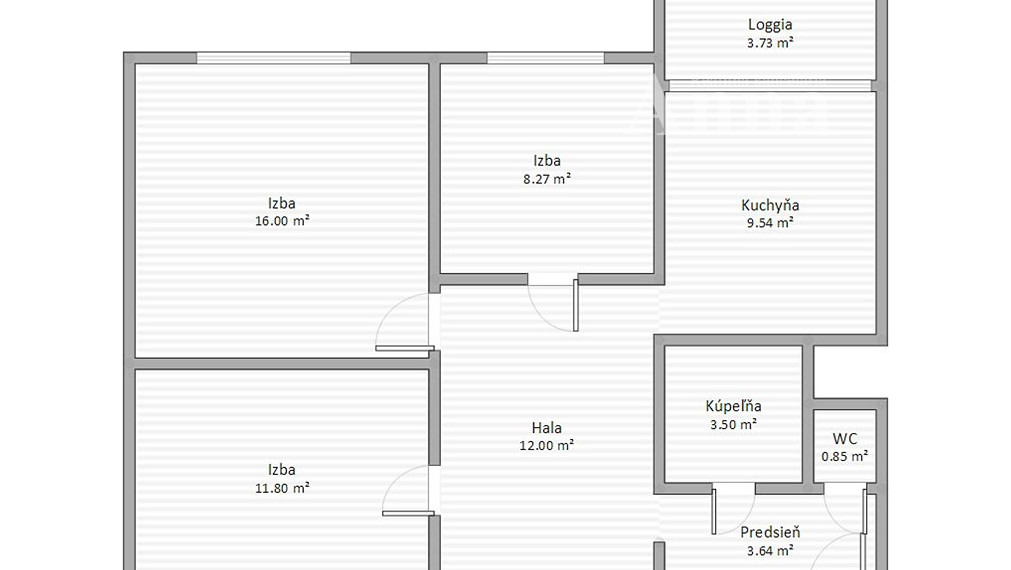 3-izb. byt - Gercenova ul.