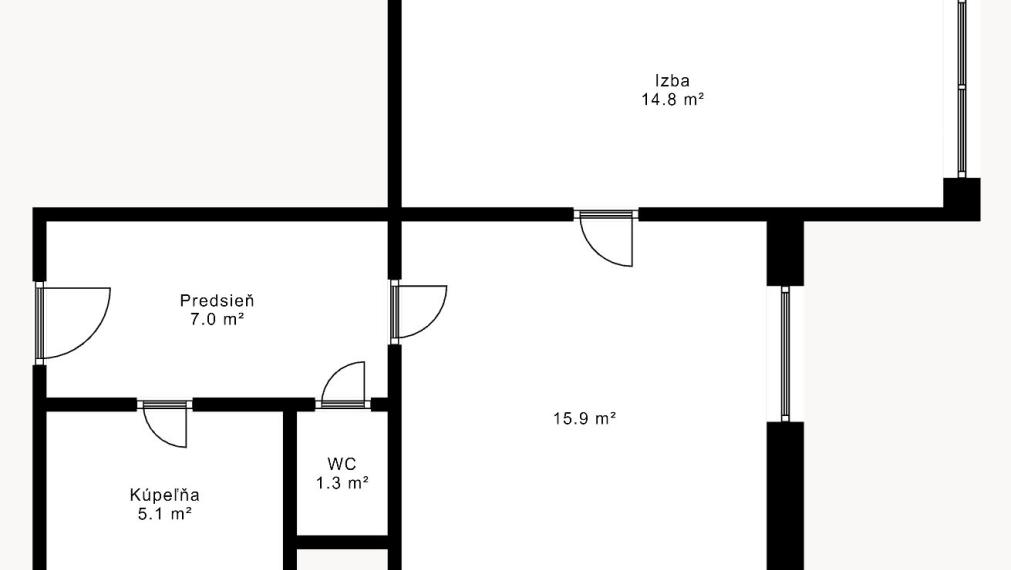 2-izb. byt v Prievoze - Kaštieľska ul.