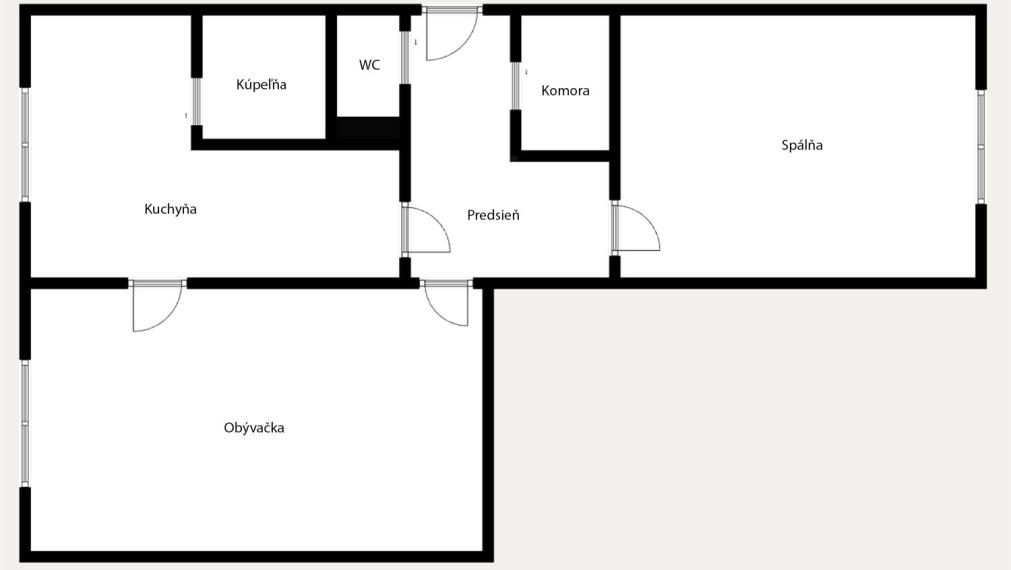 Veľký 2-izb. byt v Petržalke - Vilová ul.