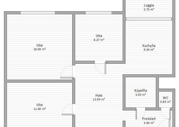 3-izb. byt - Gercenova ul.